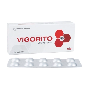 Vigorito 50mg Davipharm 3 vỉ x 10 viên (Vildagliptin)