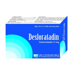 Thuốc dị ứng Desloratadine 5mg - Desloratadine 5mg, Hộp 10 vỉ x 10 viên