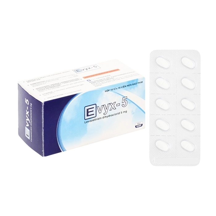Evyx-5 Davipharm 10 vỉ x 10 viên Evyx-5 Davipharm 10 vỉ x 10 viên
