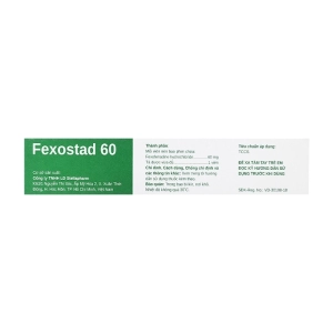 Fexostad 60 Stellapharm 1 vỉ x 10 viên Fexostad 60 Stellapharm 1 vỉ x 10 viên