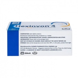 Hexinvon 4mg Abbott 10 vỉ x 10 viên - Điều trị viêm phế quản