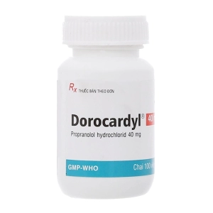 Dorocardyl 40mg Domesco 100 viên (Propranolol hydrochlorid)