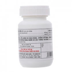 Thuốc Domesco Dorocardyl 40mg, Chai 100 viên