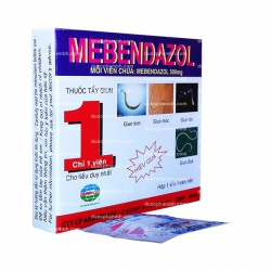 Thuốc điều trị giun MEBENDAZOL 500mg