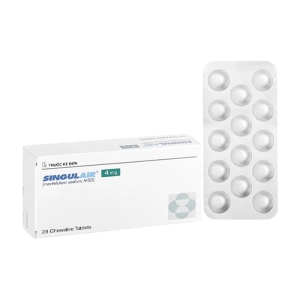 Singulair 4mg MSD 2 vỉ x 14 viên (Montelukast)