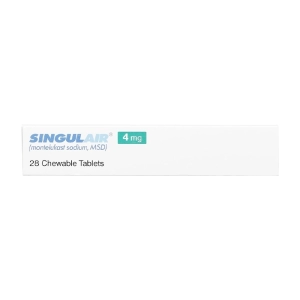 Singulair 4mg MSD 2 vỉ x 14 viên (Montelukast)