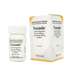 Thuốc điều trị HIV Gilead Truvada, Hộp 30 viên Thuốc điều trị HIV Gilead Truvada, Hộp 30 viên