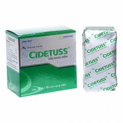 Thuốc hô hấp Imexpharm Cidetuss, Hộp 100 viên nang mềm Thuốc hô hấp Imexpharm Cidetuss, Hộp 100 viên nang mềm