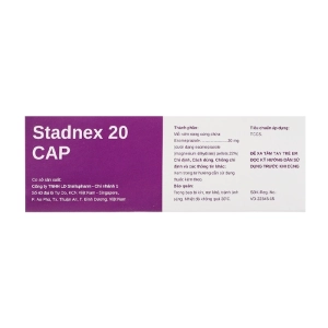 Stadnex 20 CAP Stellapharm 4 vỉ x 7 viên Stadnex 20 CAP Stellapharm 4 vỉ x 7 viên