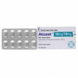 Atozet 10mg/10mg, Hộp 3 vỉ x 10 viên