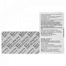 Atozet 10mg/10mg, Hộp 3 vỉ x 10 viên