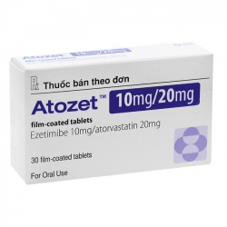 Atozet 10mg/20mg, Hộp 3 vỉ x 10 viên