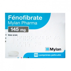 Fenofibrate 145mg Mylan, Hộp 90 viên
