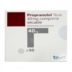 Thuốc điều trị tăng huyết áp Propranolol Teva 40mg 50 viên Thuốc điều trị tăng huyết áp Propranolol Teva 40mg 50 viên