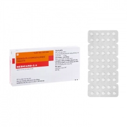 Nebicard-2.5 Torrent Pharma 5 vỉ x 10 viên - Trị tăng huyết áp Nebicard-2.5 Torrent Pharma 5 vỉ x 10 viên - Trị tăng huyết áp