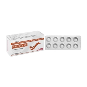 Troysar Am 50mg/5mg Troikaa 10 vỉ x 10 viên (Amlodipine + Losartan)