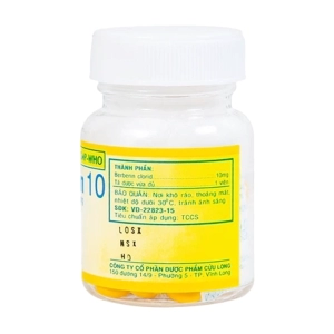 Berberin 10 Pharimexco 100 viên