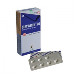 SIMVATIN 20 - Thuốc hỗ trợ điều trị rối loạn lipid máu