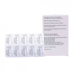 Trajenta Duo 2.5mg/1000mg Boehringer Ingelheim 3 vỉ x 10 viên