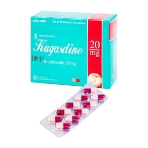 Kagasdine 20mg Khapharco 10 vỉ x 10 viên (Omeprazol)