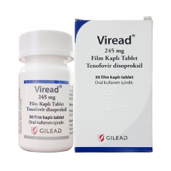 Thuốc điều trị viêm gan B Gilead Viread 245mg, Hộp 30 viên Thuốc điều trị viêm gan B Gilead Viread 245mg, Hộp 30 viên