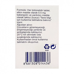 Dostinex 0.5mg Pfizer 8 viên