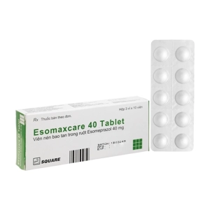 Esomaxcare 40 Tablet Square 3 vỉ x 10 viên (Esomeprazole)