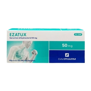 Ezatux 50mg Davipharm 3 vỉ x 10 viên (Eprazinon)