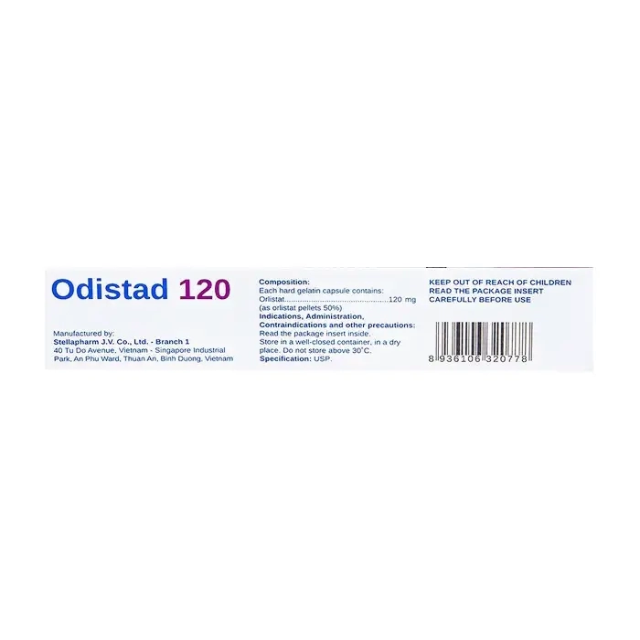 Odistad 120 Stellapharm 2 vỉ x 21 viên Odistad 120 Stellapharm 2 vỉ x 21 viên