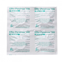 Effer Paralmax 500mg Boston, Hộp 20 viên sủi