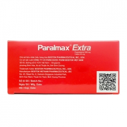 Paralmax Extra Boston Pharma 15 vỉ x 12 viên Paralmax Extra Boston Pharma 15 vỉ x 12 viên