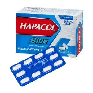 Hapacol Blue DHG Pharma 10 vỉ x 10 viên (Paracetamol)