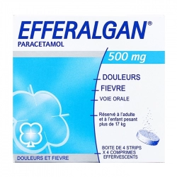 Thuốc giảm đau hạ sốt Efferalgan 500 Thuốc giảm đau hạ sốt Efferalgan 500