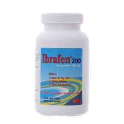 Thuốc giảm đau hạ sốt Ibrafen 200mg | Chai 400 viên