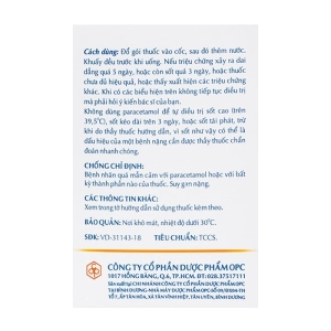 Para-OPC 325mg 20 gói x 1.6g Para-OPC 325mg 20 gói x 1.6g