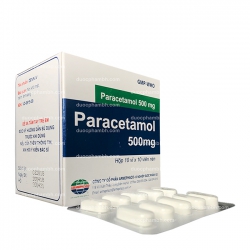 Thuốc giảm đau hạ sốt Paracetamol 500mg Thuốc giảm đau hạ sốt Paracetamol 500mg
