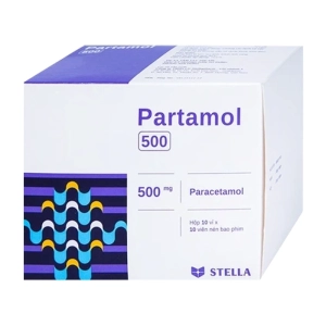Partamol 500 Stellapharm 10 vỉ x 10 viên Partamol 500 Stellapharm 10 vỉ x 10 viên