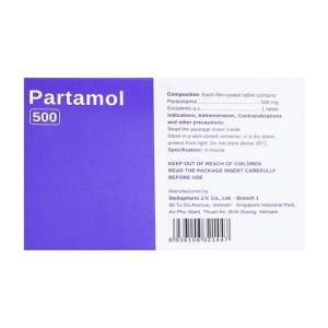 Partamol 500 Stellapharm 10 vỉ x 10 viên