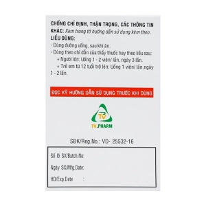 Piantawic TV.Pharm 10 vỉ x 10 viên