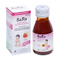 Thuốc giảm đau hạ sốt Sara 120mg | Chai 30ml Thuốc giảm đau hạ sốt Sara 120mg | Chai 30ml