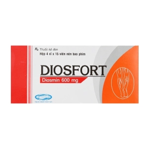 Diosfort 600mg Savipharm 4 vỉ x 15 viên (Diosmin) Diosfort 600mg Savipharm 4 vỉ x 15 viên (Diosmin)