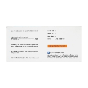 Glockner-10 Davipharm 10 vỉ x 10 viên (Methimazole)