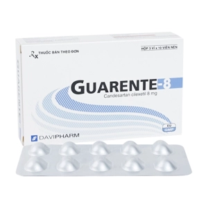 Guarente-8 Davipharm 3 vỉ x 10 viên (Candesartan)