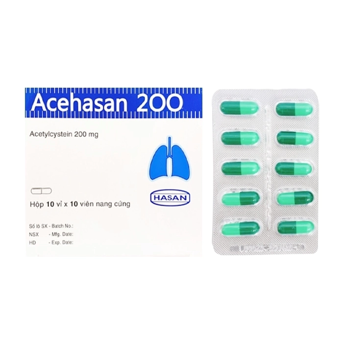 Acehasan 200 Hasan 10 vỉ x 10 viên Acehasan 200 Hasan 10 vỉ x 10 viên