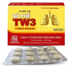 Thuốc ho bổ phế TW3, Hộp 2 vỉ x 12 viên