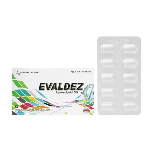 Evaldez 50mg Davipharm 6 vỉ x 10 viên (Levosulpiride)