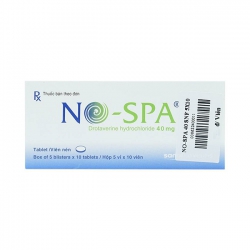 No-Spa 40mg, Hộp 50 viên - Thuốc chống co thắt