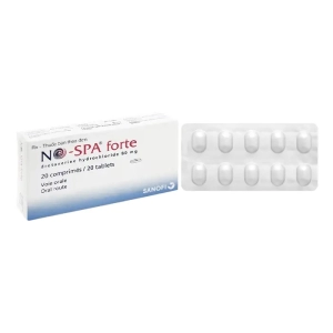 No-spa Forte 80mg Sanofi 2 vỉ x 10 viên (Drotaverin hydrochlorid)