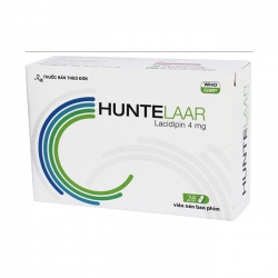 Thuốc HUNTELAAR - Lacidipin 4mg | Hộp 6 vỉ x 10 viên