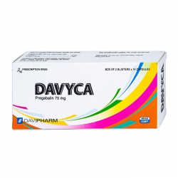 Davyca 75mg Davipharm 2 vỉ x 14 viên (Pregabaline)